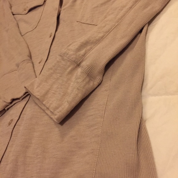 NY & Co Stretch Khaki Top XS - Picture 2 of 5